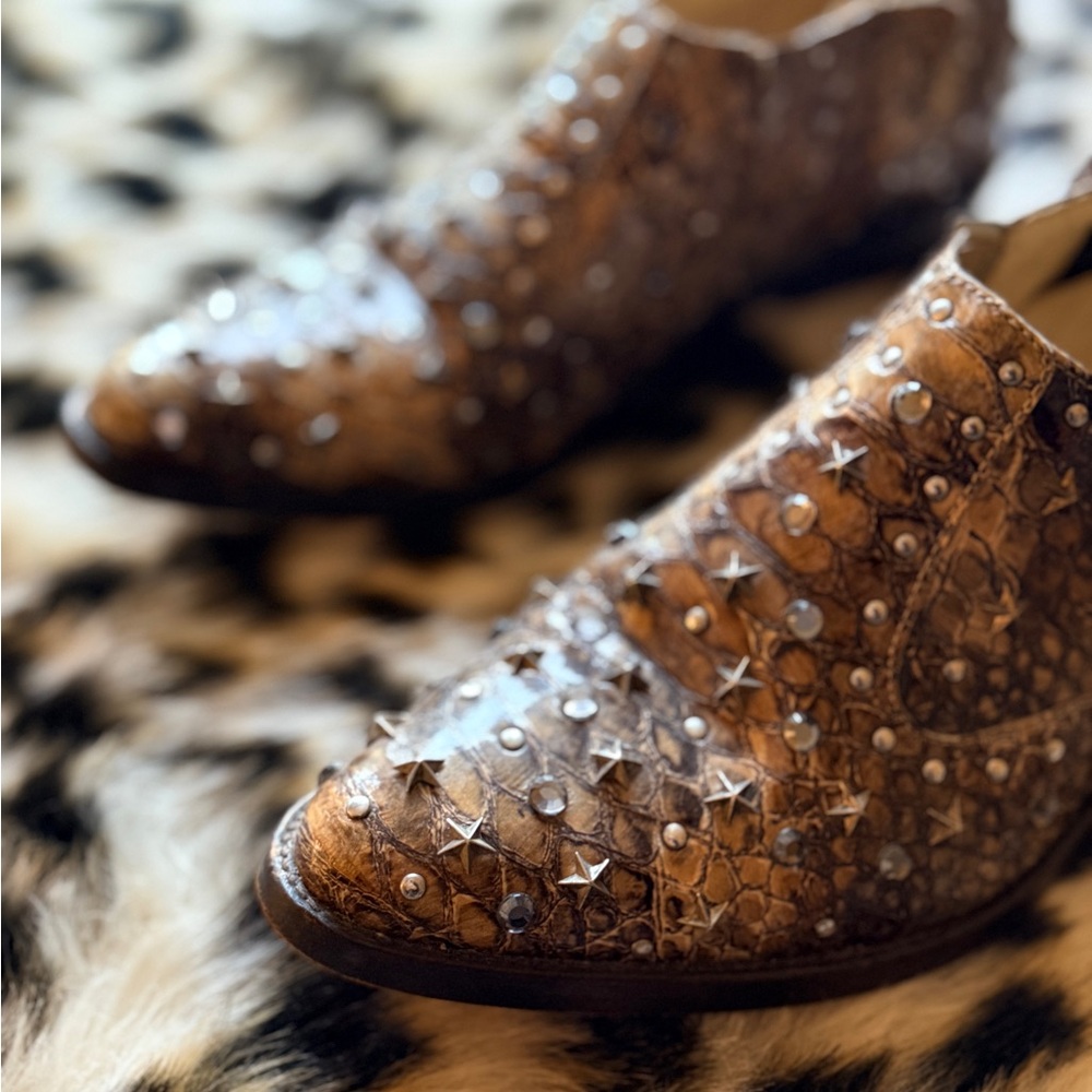 Jimmy Choo x HM Allegator Studded Flats